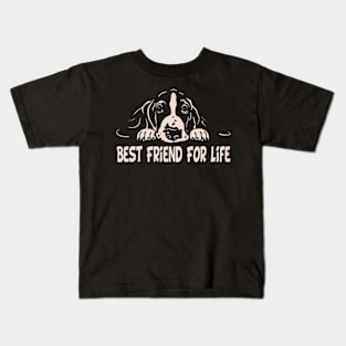 Best Friends For Life Basset Dreams Tee Trendsetter for Canine Lovers Kids T-Shirt